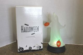 Avon Light Up Acrylic Halloween Glowing Light Up Ghost Figurine W/ Box