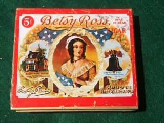 Vintage Cigar Tin Betsy Ross Celestino Costello & Co.  Rare