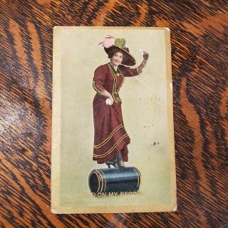 Edison Cylinder Phonograph Post Card - 1909