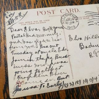 Edison Cylinder Phonograph Post Card - 1909 5