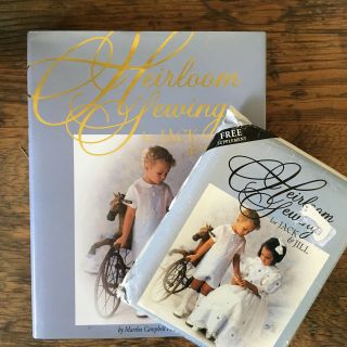 Uncut Martha Pullen Heirloom Sewing Jack & Jill Pattern Signed Hardcover Book