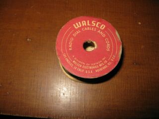 Vintage Walsco Radio Dial Cables And Cords Roll Pre - Owned