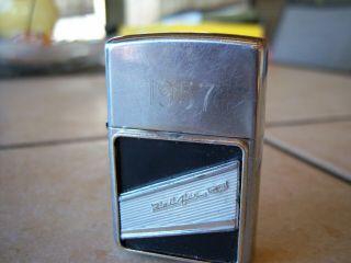 1957 Chevy bel air zippo lighter black 2