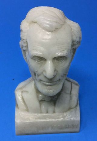 Mold A Rama Abe Lincoln Bust W Base Union Carbide Hall Of Elements In White (m1)
