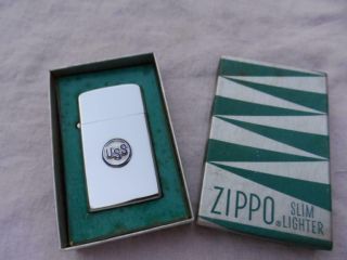 Zippo 1959 Uss Slim Cigarette / Cigar Lighter