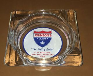 Vintage Clear Glass Johnson 