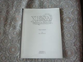 Xena Script The Furies By R.  J.  Stewart S3e1 Lucy Lawless Renee O 