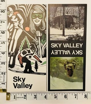 Vintage Sky Valley Georgia Ski Resort Brochures