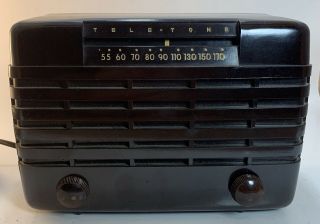 Vintage Tele - Tone Bakelite Model 135 Tube Radio