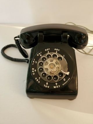 Vintage Stromberg Carlson Rotary Dial Desk Telephone Model Black