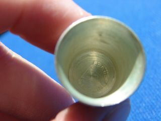VTG Sterling SILVER Simon ' s Brother ' s LIBERTY Bell THIMBLE Sewing 7