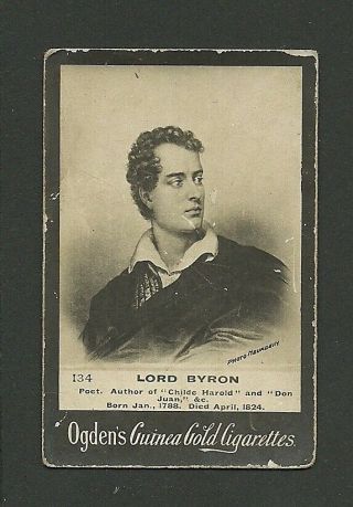 Lord Byron Author Vintage Ogden 