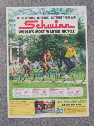 Vintage 1970 Schwinn Apple Krate Stingray Advertisement