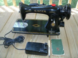 Centennial Singer Sewing Machine Model 15 91 Serial Ak000377
