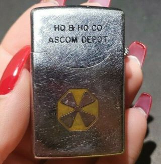 Vintage Madros Lighter Us Military/army Ascom Depot Army Support Command Korea