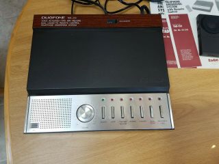 VTG radio shack Duofone TAD - 214 Dual Cassette telephone answering system w/remot 2