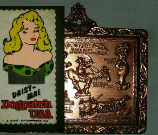 Vintage Daisy Mae Felt Bookmark & Plaque Al Capp Li 