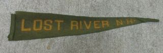 Vintage Lost River Hampshire Felt Pennant Banner