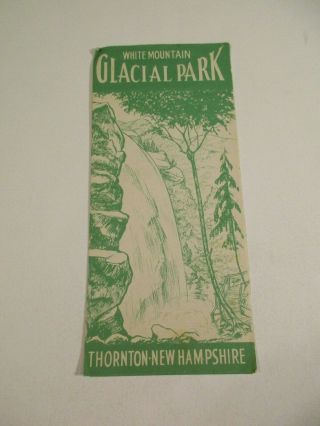 Vintage White Mountain Glacial Park Hampshire Travel Brochure Pamphlet Boxp1