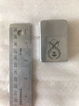 Zippo Lighter With Usaf Security Police Insignia