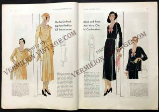 1930 Vogue Pattern Book,  Oct - Nov,  GORGEOUS 1930 ' s Art Deco Fashions 3