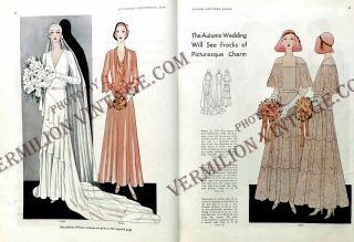 1930 Vogue Pattern Book,  Oct - Nov,  GORGEOUS 1930 ' s Art Deco Fashions 6