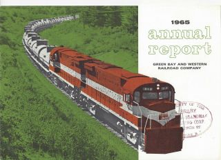Green Bay & Western Railroad Annual Report For 1965