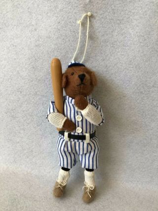 Heart Felts By Midwest Cannon Falls Old Time Baseball Player Felt Ornament