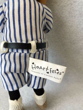 Heart Felts By Midwest Cannon Falls Old Time Baseball Player Felt Ornament 5