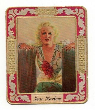 Jean Harlow 1934 Garbaty Film Star Series 2 Embossed Cigarette Card 64