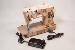 1950s Singer 401a Heavy Duty Industrial Sewing Machine Denim Leather Runs Strong