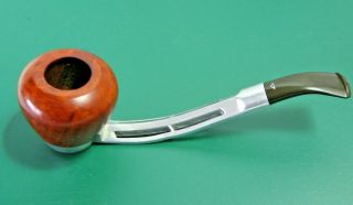 Duncan Delta.  Curved Mouth Piece Smoking Pipe Pot Shape Made In England 2
