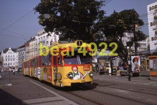 Germany Kodachrome Trolley Slide: KÖln DÜwag 3028 Mcdonalds Advert Route 1 1984