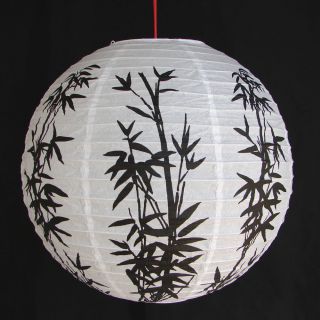 2 Of 12\ " Chinese White Paper Lanterns With Bamboo Pictures