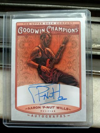 2019 Ud Goodwin Champions 311 Aaron P - Nut Wills Autograph Auto