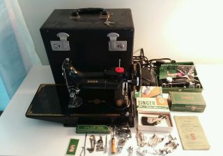 Singer 221k Featherweight Sewing Machine Made In Great Britain