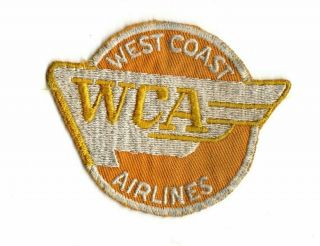 West Coast Airlines Patch Badge Old And Northwest