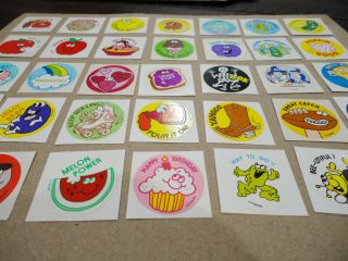 Vintage TREND Glossy Assorted Scratch Sniff Stickers Set of 35 2