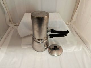 Vintage Unique Steelco Armco Stainless 5 Piece Drip Coffee Maker Campimg Kitchen