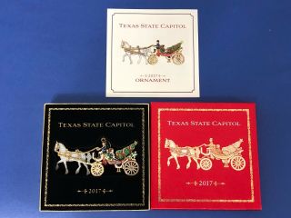 Texas State Capitol Ornament 2017 Horse Drawn Carriage