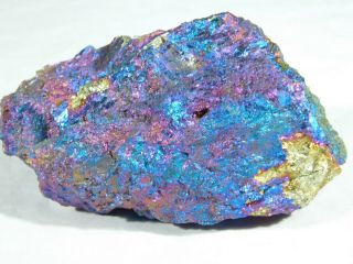 A Big Bright Purple Blue Peacock Copper or Chalcopyrite or Peacock Ore 615gr e 2