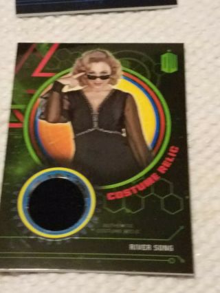 Topps Doctor Who River Song Green Costume Materials Relic Card 338/499