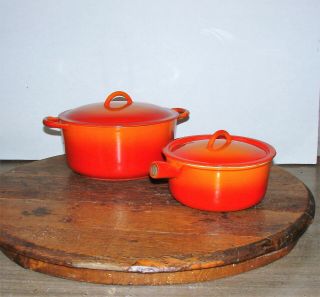 Descoware 8 3/4 Pot With Lid & 7 Inch With Lid
