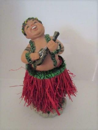 Dashboard Bobble Hawaiian Hula Dancer - Male Figure Doll