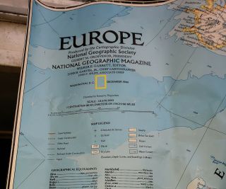 Gigantic National Geographic 1983 Map Europe Not Mag Fold - Out 46x66 " Neverfolded