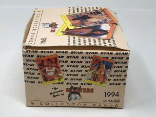 Vintage 1994 Hooters Collectible Trading Cards Boca Raton 34 Packs 6
