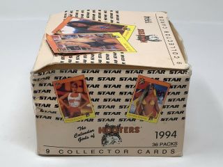 Vintage 1994 Hooters Collectible Trading Cards Boca Raton 34 Packs 8