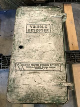 Vintage Aluminum Traffic Signal Light Control Box