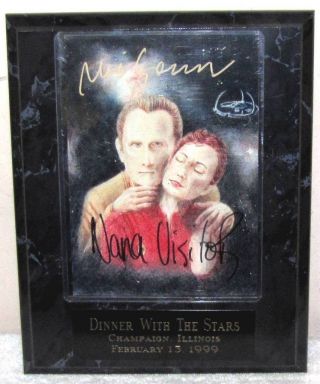 Star Trek - - Autograph Picture With Wall Plaque - - Nana Visitor,  Rene Auberjonois