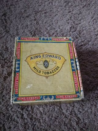 Vintage - Imperial King Edward The Seventh Mild Tobaccos - Cigarillo Box